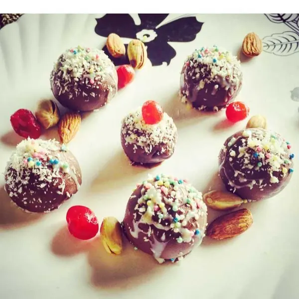 Choco-chips Laddu from Lakshya Sweets, Jind